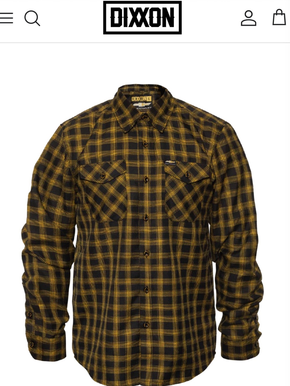 MENS DIXXON AUSTRALIAN CHEVY FLANNEL SIZE M